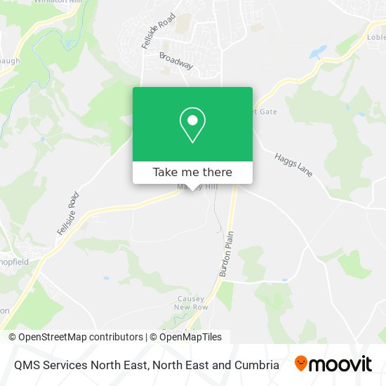 QMS Services North East map