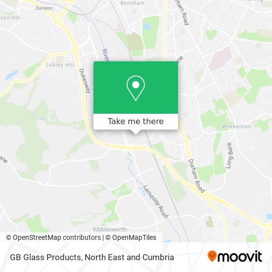 GB Glass Products map