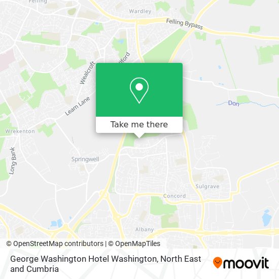 George Washington Hotel Washington map
