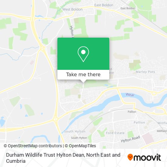 Durham Wildlife Trust Hylton Dean map