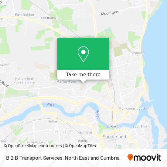 B 2 B Transport Services map