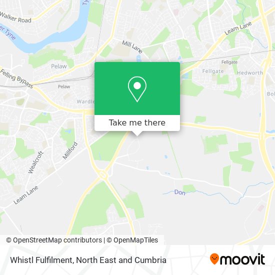 Whistl Fulfilment map