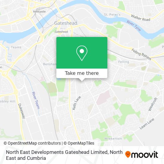 North East Developments Gateshead Limited map
