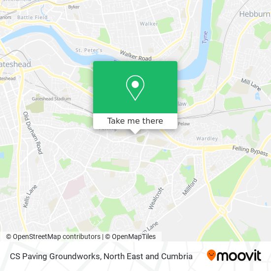 CS Paving Groundworks map