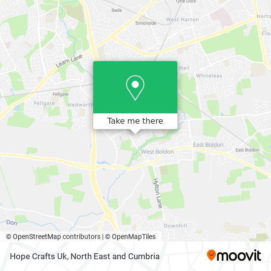Hope Crafts Uk map