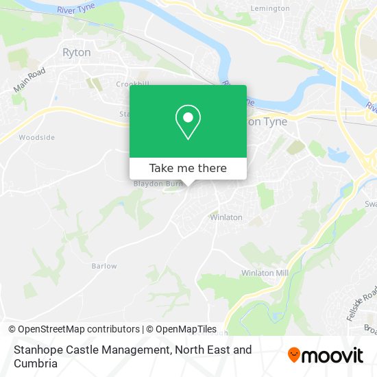Stanhope Castle Management map