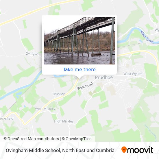 Ovingham Middle School map