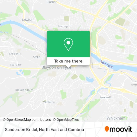 Sanderson Bridal map