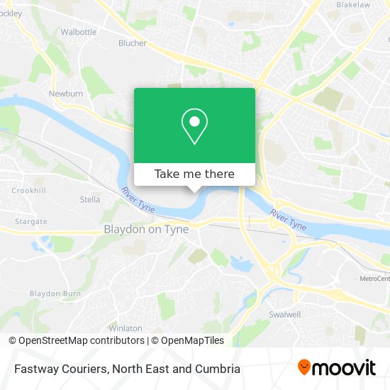 Fastway Couriers map