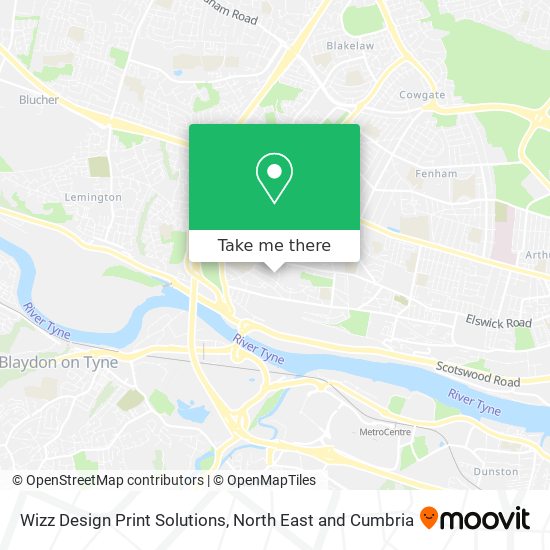 Wizz Design Print Solutions map