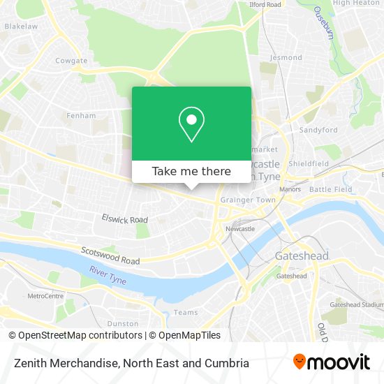 Zenith Merchandise map