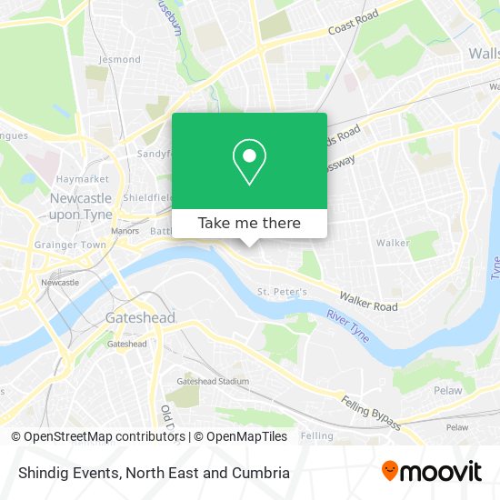 Shindig Events map