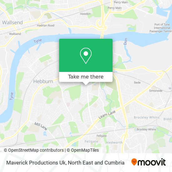 Maverick Productions Uk map