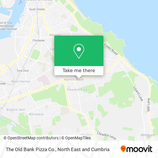 The Old Bank Pizza Co. map