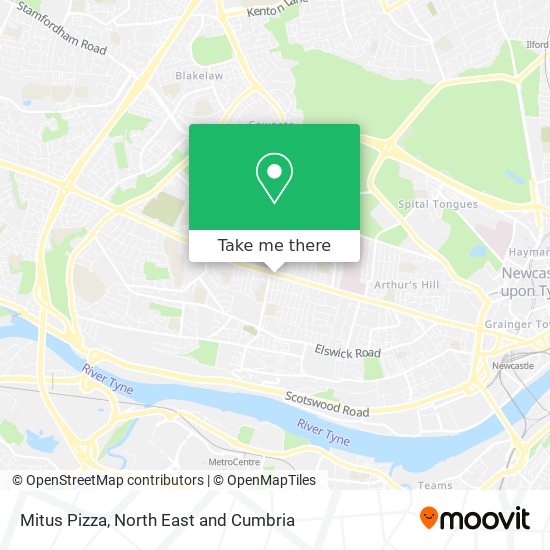 Mitus Pizza map