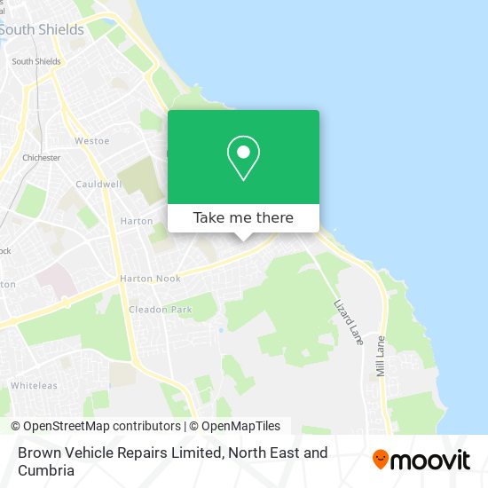 Brown Vehicle Repairs Limited map
