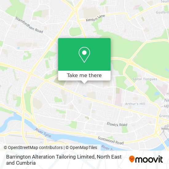 Barrington Alteration Tailoring Limited map