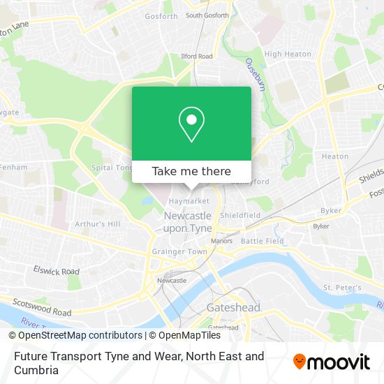Future Transport Tyne and Wear map