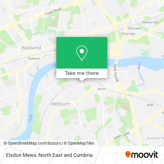Elsdon Mews map