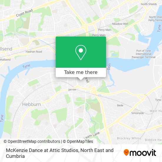 McKenzie Dance at Attic Studios map