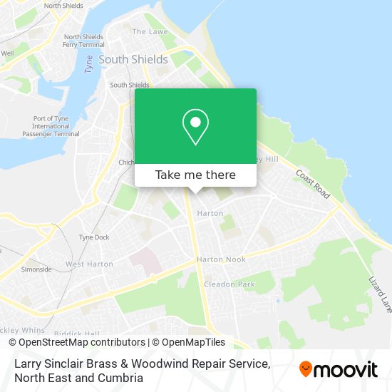 Larry Sinclair Brass & Woodwind Repair Service map