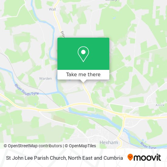 St John Lee Parish Church map