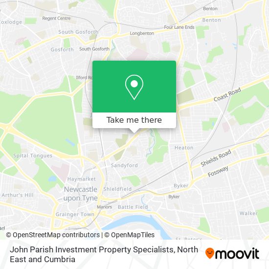 John Parish Investment Property Specialists map