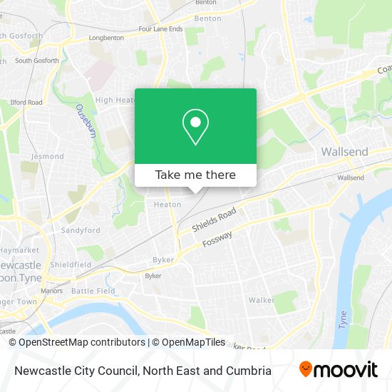 Newcastle City Council map