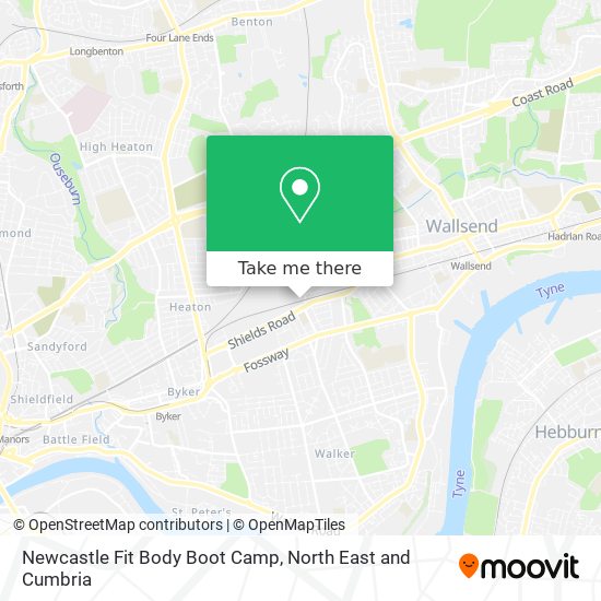 Newcastle Fit Body Boot Camp map