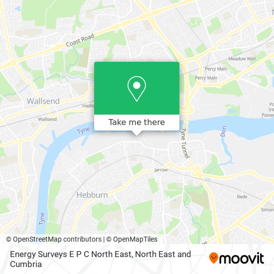 Energy Surveys E P C North East map