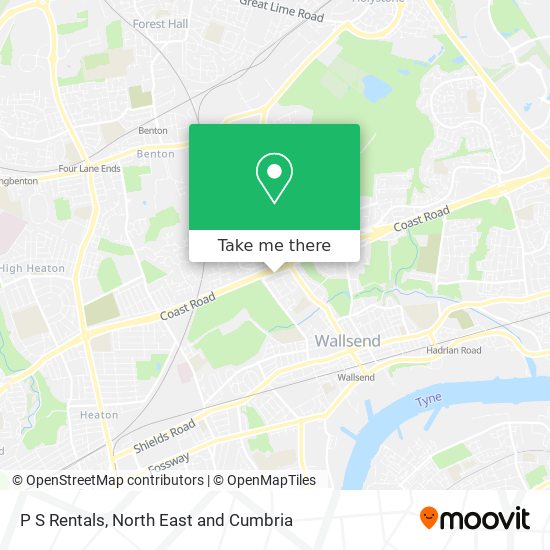 P S Rentals map