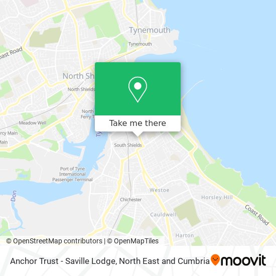 Anchor Trust - Saville Lodge map