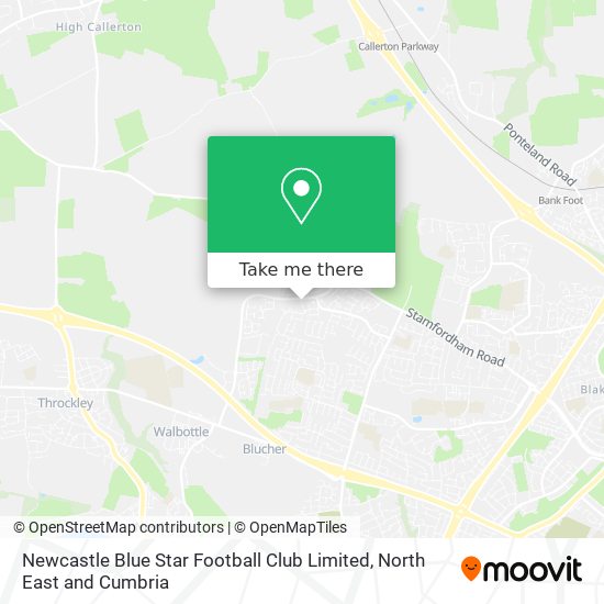 Newcastle Blue Star Football Club Limited map