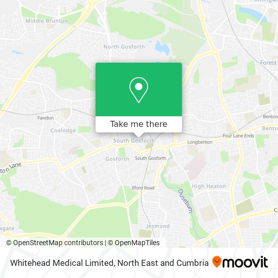 Whitehead Medical Limited map