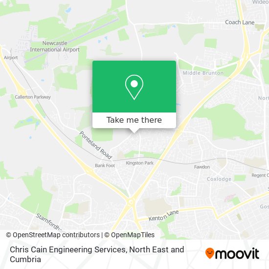 Chris Cain Engineering Services map