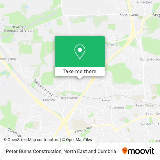Peter Burns Construction map