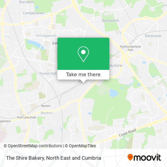The Shire Bakery map