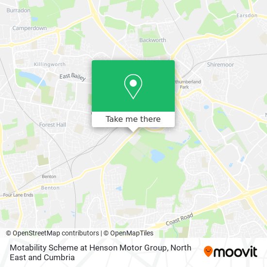 Motability Scheme at Henson Motor Group map