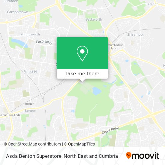 Asda Benton Superstore map