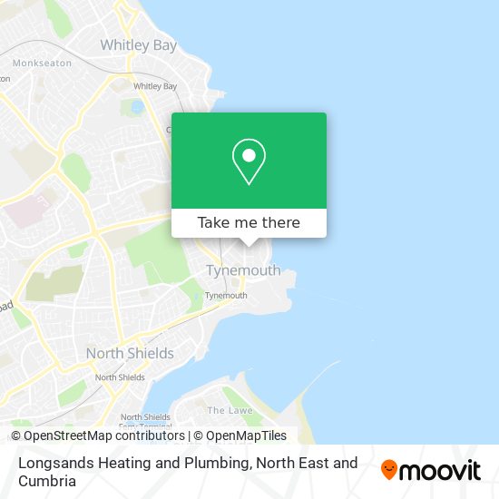 Longsands Heating and Plumbing map