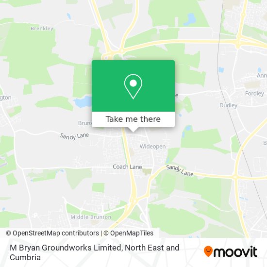 M Bryan Groundworks Limited map