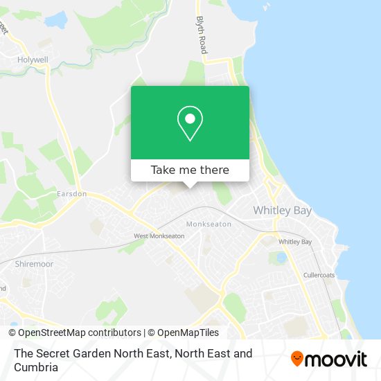 The Secret Garden North East map