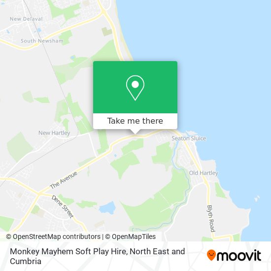 Monkey Mayhem Soft Play Hire map