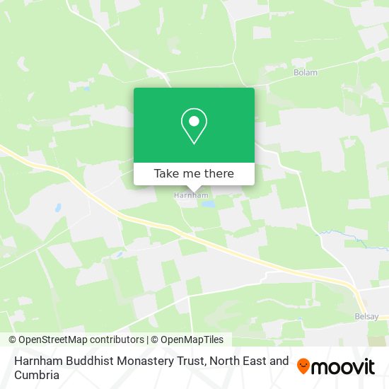 Harnham Buddhist Monastery Trust map
