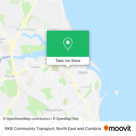 RKB Community Transport map
