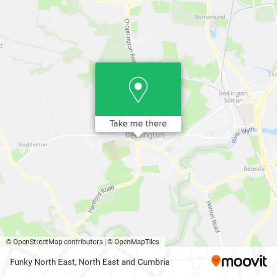 Funky North East map