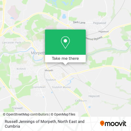 Russell Jennings of Morpeth map