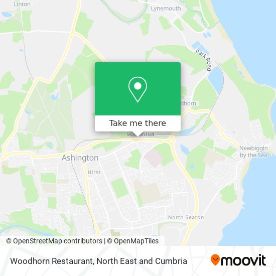 Woodhorn Restaurant map