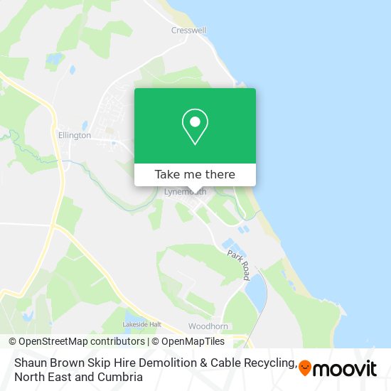 Shaun Brown Skip Hire Demolition & Cable Recycling map