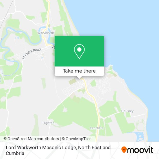 Lord Warkworth Masonic Lodge map
